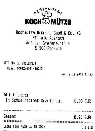 igge Hffner Kochmtze Restaurant